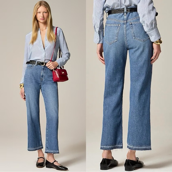 NWT J CREW High-rise kickout jean in Rose Lark Wash - Picture 1 of 7